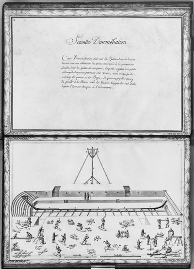 Construction of a Galley, Second Demonstration, Plate 2, illustration from 